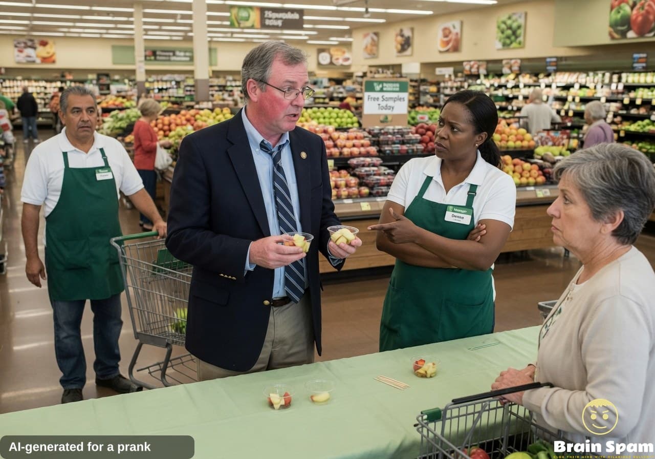Shadows Lengthen Over Local Aisles As Dwight Fembley's Sample Decision Sparks Foreboding Concern