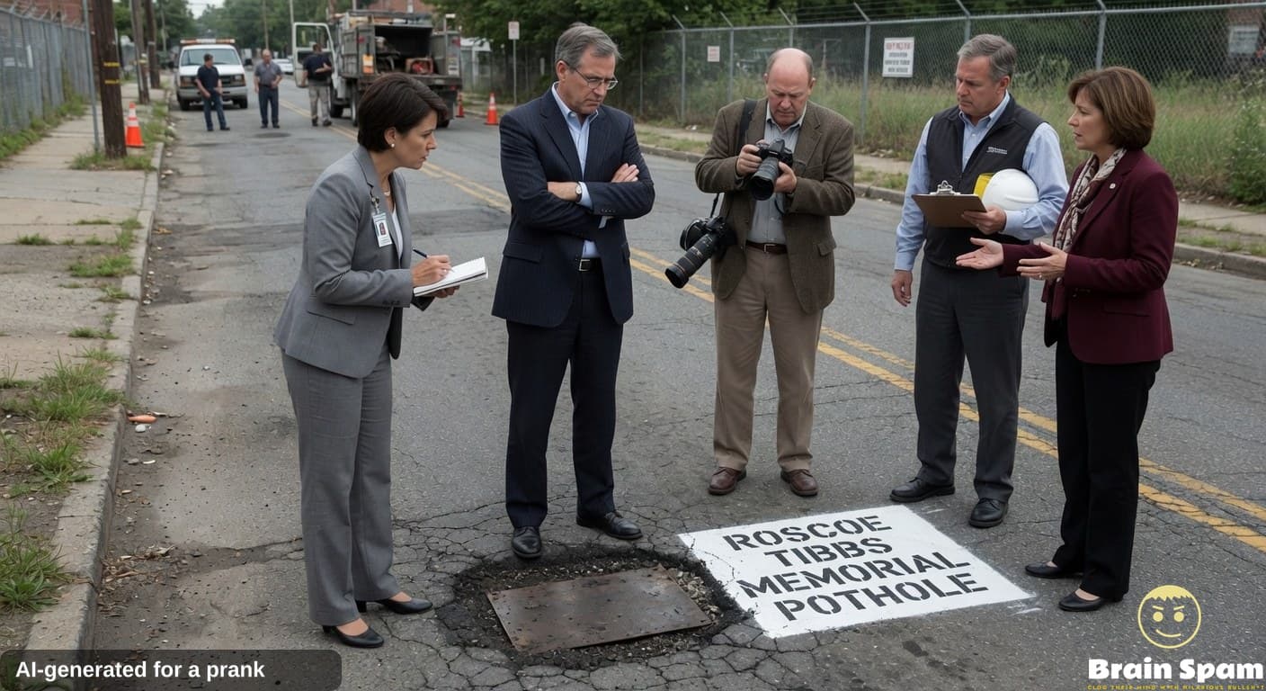 Roscoe Tibbs Draws Official Scrutiny After Honoring Pothole With His Name